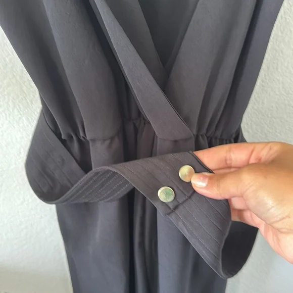 Zara cuffed ankle jumpsuit. Size medium. Black. EUC. - Picture 9 of 9